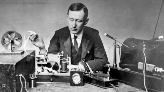 moneta con Guglielmo Marconi