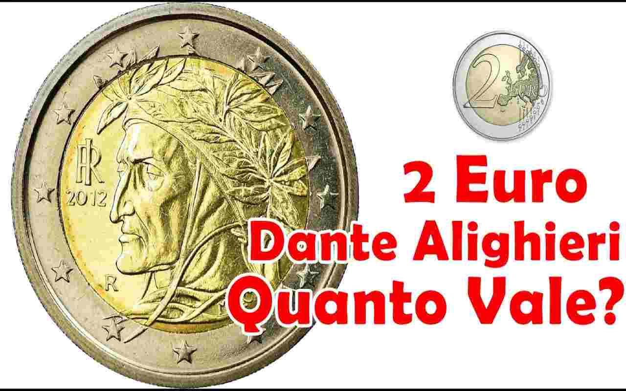 2 euro Dante, valgono 14 mila euro: potresti avere un tesoro e non saperlo