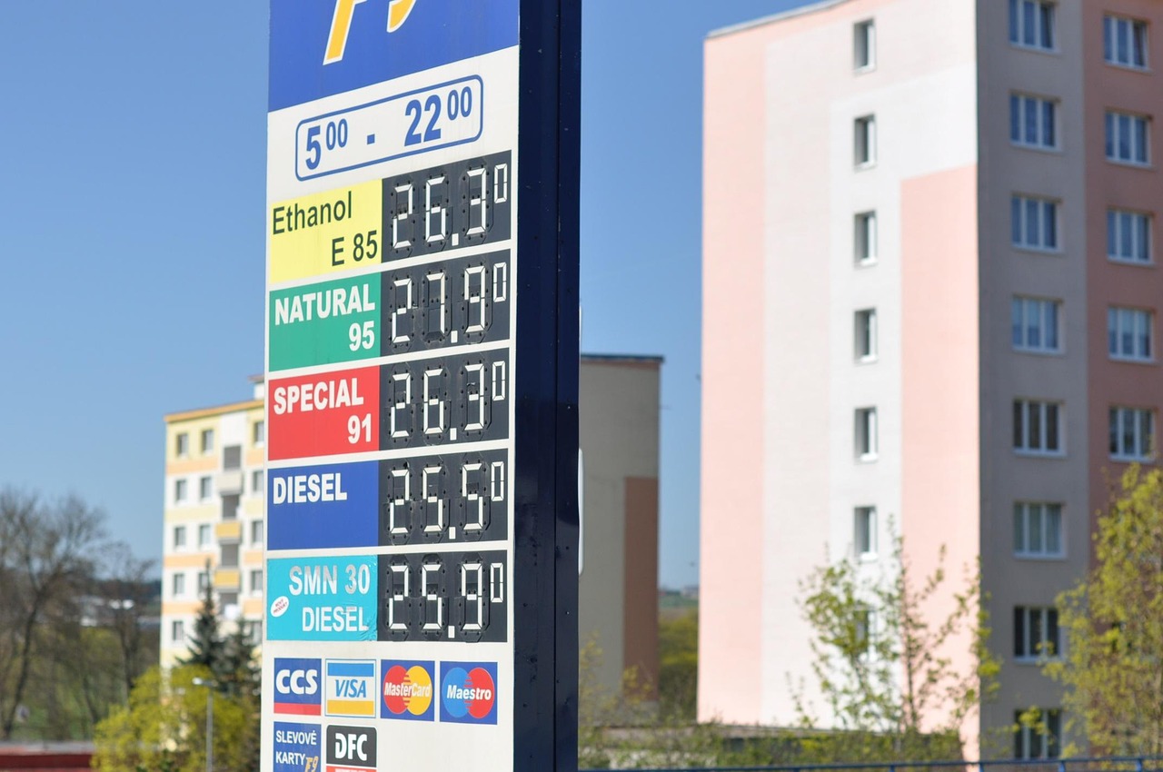 Prezzo della benzina in aumento, grafico che mostra le variazioni recenti e le aspettative future.