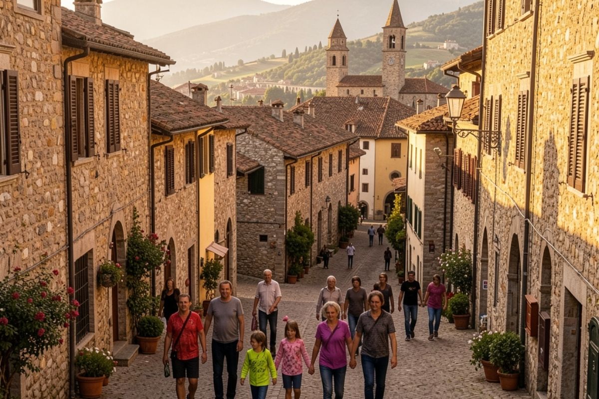 Borgo affascinante con stradine acciottolate e case storiche, ideale per chi ama esplorare.